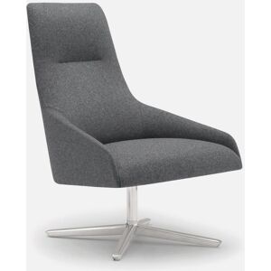 Andreu World Alya Fauteuil avec dossier haut, tissu, BU-1520#Fuß#alu.pol.#173,