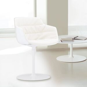 MDF Italia FLOW SLIM Fauteuil avec un pied au centre, F054175C006R058F006S006,