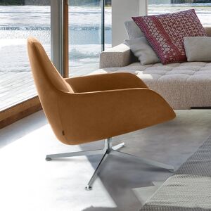 Zanotta Kent Petit fauteuil, cuir véritable, 895 0634#cromo,