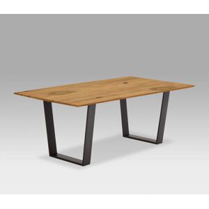 Niehoff OAK-EDITION FACETTE Table à manger avec patins trapézoïdaux, E18347055,