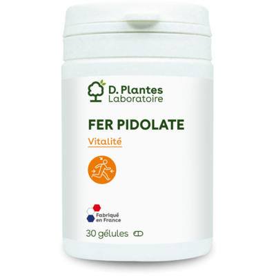 Pidolate de fer 30 gélules - D.Plantes - Minéraux - Publicité Pidolate de fer 30 gélules - D.Plantes - Minéraux - Publicité