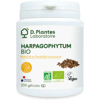 Harpagophytum BIO 200 gélules - D.Plantes - Muscles et articulations - Publicité Harpagophytum BIO 200 gélules - D.Plantes - Muscles et articulations - Publicité