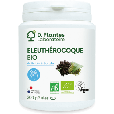 Éleuthérocoque BIO 200 gélules - D.Plantes - Fatigue et vitalité - Publicité Éleuthérocoque BIO 200 gélules - D.Plantes - Fatigue et vitalité - Publicité