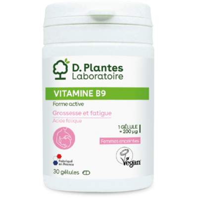 D.Plantes - Vitamine B9 - 30 gélules - Complément alimentaire - Publicité D.Plantes - Vitamine B9 - 30 gélules - Complément alimentaire - Publicité