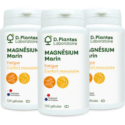 PACK 3 MAGNESIUM MARIN 120 GELULES - D.Plantes - Muscles et articulations - Publicité PACK 3 MAGNESIUM MARIN 120 GELULES - D.Plantes - Muscles et articulations - Publicité