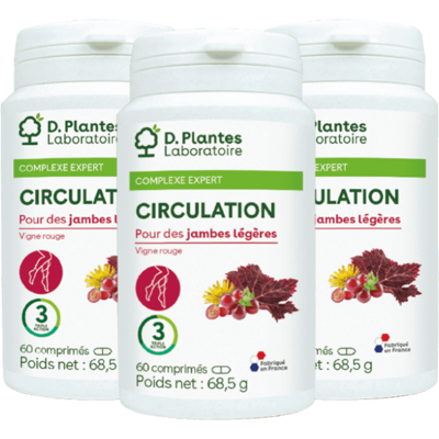 PACK 3 D.PLANTES CIRCULATION 60 COMPRIMES - D.Plantes - Circulation sanguine - Publicité PACK 3 D.PLANTES CIRCULATION 60 COMPRIMES - D.Plantes - Circulation sanguine - Publicité