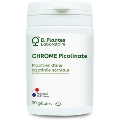 Picolinate de chrome 30 gélules - D.Plantes - Circulation sanguine - Publicité Picolinate de chrome 30 gélules - D.Plantes - Circulation sanguine - Publicité