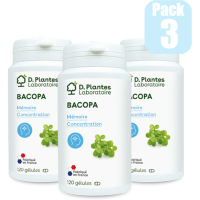 D.Plantes Pack Bacopa Monnieri 3 x 120 Gélules - D. Plantes - Publicité D.Plantes Pack Bacopa Monnieri 3 x 120 Gélules - D. Plantes - Publicité