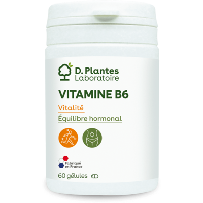 Vitamine B6 60 gélules - D.Plantes - Stress et sommeil - Publicité Vitamine B6 60 gélules - D.Plantes - Stress et sommeil - Publicité