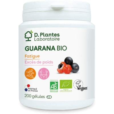 Guarana BIO 200 gélules - D.Plantes - Fatigue et vitalité - Publicité Guarana BIO 200 gélules - D.Plantes - Fatigue et vitalité - Publicité