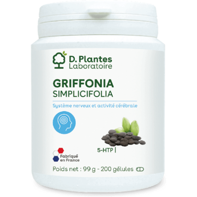 Griffonia 200 gélules - D.Plantes - Stress et sommeil - Publicité Griffonia 200 gélules - D.Plantes - Stress et sommeil - Publicité