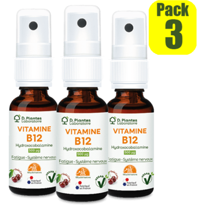 D.Plantes Pack Vitamine B12 Spray 20 Ml - D. Plantes - Vitamines B (B12, B9, B6) - Publicité D.Plantes Pack Vitamine B12 Spray 20 Ml - D. Plantes - Vitamines B (B12, B9, B6) - Publicité