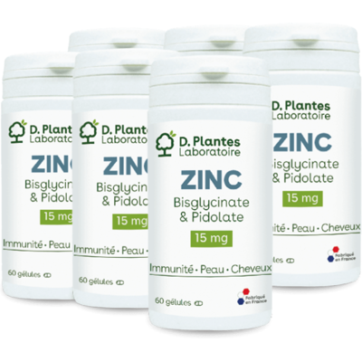 D.Plantes Pack Zinc Bisglycinate + Pidolate 60 Gelules - D. Plantes - Publicité D.Plantes Pack Zinc Bisglycinate + Pidolate 60 Gelules - D. Plantes - Publicité