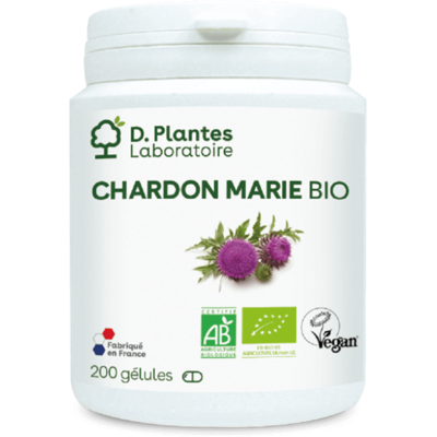 Chardon marie BIO 200 gélules - D.Plantes - Equilibre intestinal - Publicité Chardon marie BIO 200 gélules - D.Plantes - Equilibre intestinal - Publicité
