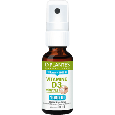D.Plantes Vitamine D3 1000 UI - Support immunitaire - Publicité D.Plantes Vitamine D3 1000 UI - Support immunitaire - Publicité