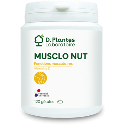 Musclo-nut 120 gélules - D.Plantes - Muscles et articulations - Publicité Musclo-nut 120 gélules - D.Plantes - Muscles et articulations - Publicité