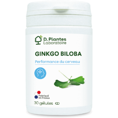 Ginkgo biloba extrait 30 gélules - D.Plantes - Mémoire et concentration - Publicité Ginkgo biloba extrait 30 gélules - D.Plantes - Mémoire et concentration - Publicité