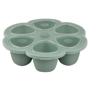 BEABA® Pots de conservation repas multiportions silicone 6x90 ml sage green - Publicité