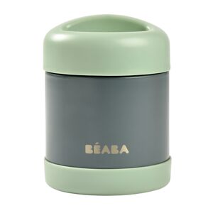 BEABA® Pot de conservation repas thermo-portion inox mineral grey/sage green - Publicité