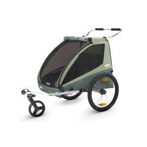 THULE Remorque de vélo enfant Coaster XT Basil Green - Publicité