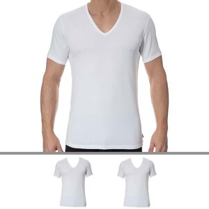 Calvin Klein Lot de 2 T-Shirts Modern Cotton Stretch Blancs Blanc S