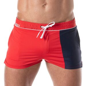 TOF Paris Short de Bain Holidays Rouge - Marine Rouge L