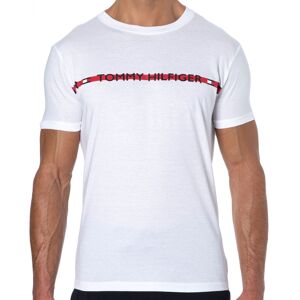 Tommy Hilfiger T-Shirt Logo Tape Blanc Blanc M