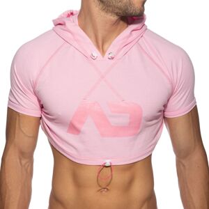 Addicted Sweat Crop Ã  Capuche Rose Rose XL