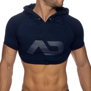 Addicted Sweat Crop Ã  Capuche Bleu Marine Marine XL