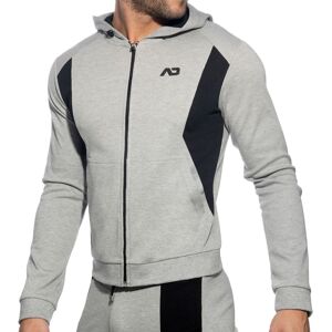 Addicted Veste Sport AD Coton Gris ChinÃ© Gris L