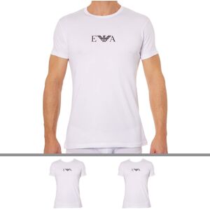 Emporio Armani Lot de 2 T-Shirts Cotton Stretch Blancs Blanc M