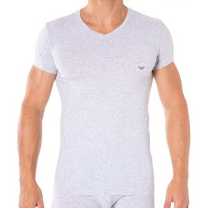 Emporio Armani T-Shirt V-Neck Stretch Cotton Gris Gris S