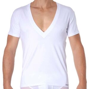 Doreanse T-Shirt Essential Col V Super Low Blanc Blanc S