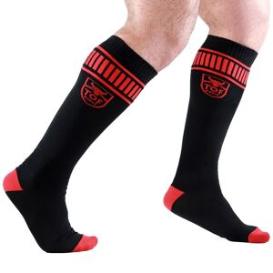 TOF Paris Chaussettes Football Noir - Rouge Noir S/M