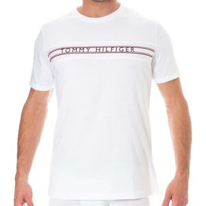 Tommy Hilfiger T-Shirt Logo Tape Blanc Blanc M