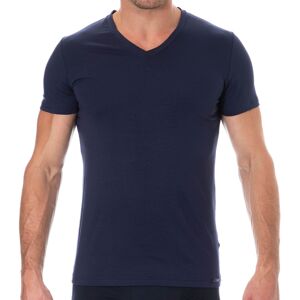 HOM T-Shirt Tencel Soft Bleu Marine Marine S