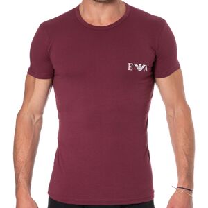 Emporio Armani T-Shirt Bold Monogram Coton Bordeaux Rouge M