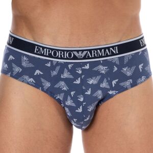 Emporio Armani Slip Core Logoband Coton Bleu Indigo - Logo Bleu M