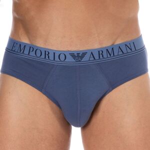 Emporio Armani Slip Mixed Waistband Coton Bleu Indigo Bleu S