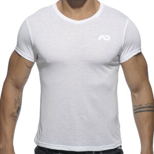 Addicted T-Shirt V-Neck Basic Blanc Blanc S