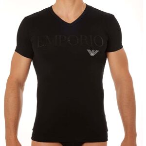 Emporio Armani T-Shirt Stretch Cotton Megalogo Noir Noir L