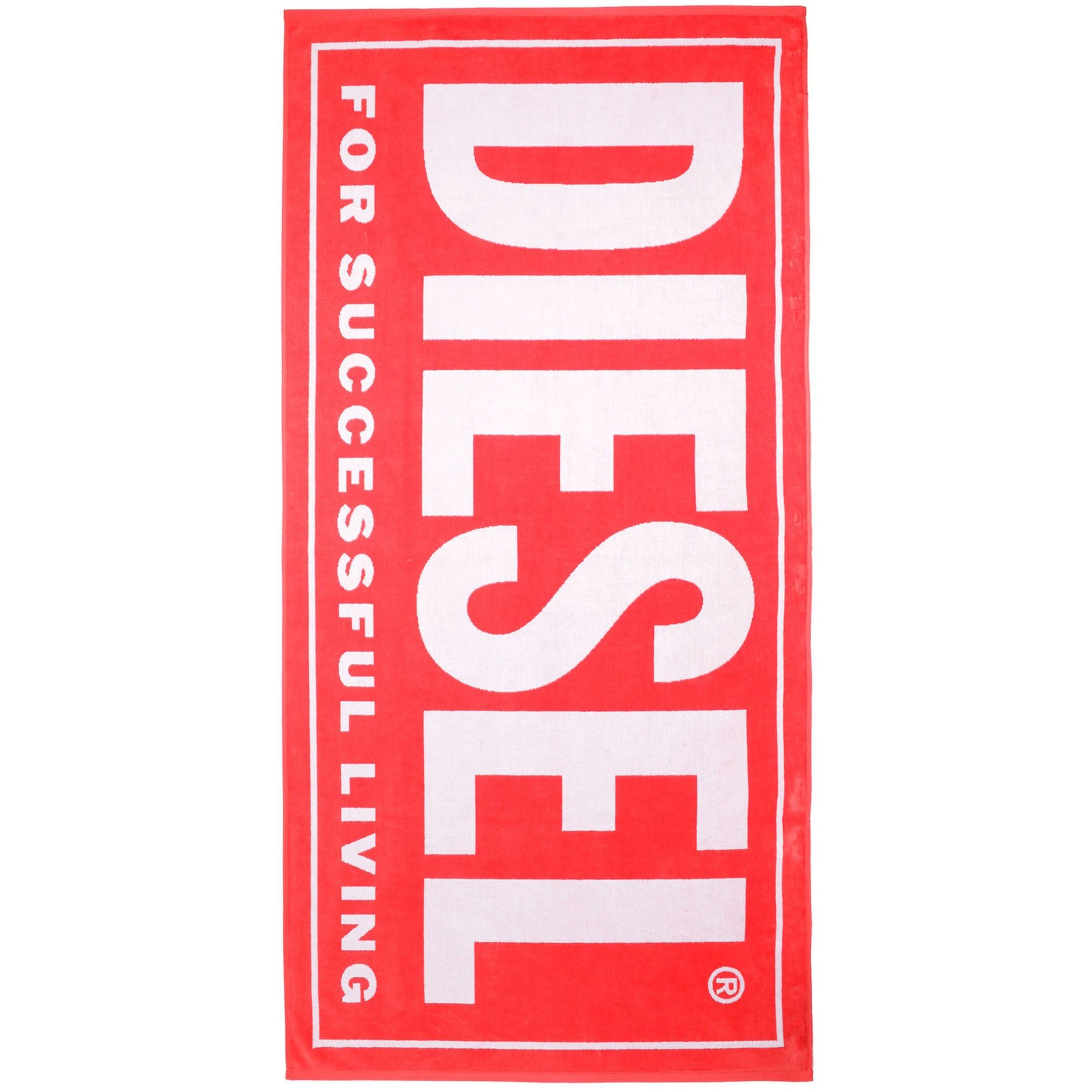 Diesel Drap de Plage Logo Rouge Rouge TU