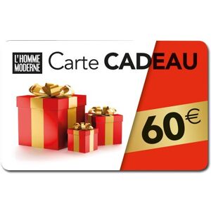 L'Homme Moderne Carte cadeau 60 Euros - Publicité L'Homme Moderne Carte cadeau 60 Euros - Publicité