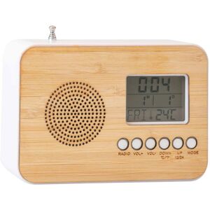L'Homme Moderne Radio-réveil bambou - Publicité L'Homme Moderne Radio-réveil bambou - Publicité