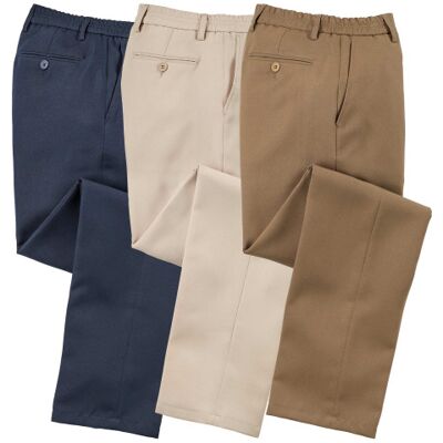 L'Homme Moderne Pantalons ville confort - les 3 - Publicité L'Homme Moderne Pantalons ville confort - les 3 - Publicité