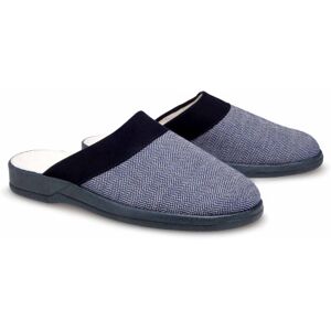 L'Homme Moderne Mules chevrons bleu - Publicité L'Homme Moderne Mules chevrons bleu - Publicité