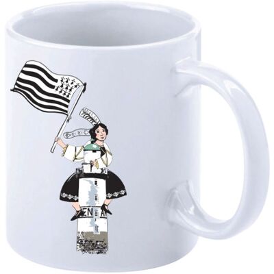 L'Homme Moderne Mug Bigoudène - Phare - Publicité L'Homme Moderne Mug Bigoudène - Phare - Publicité
