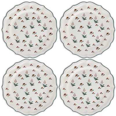 L'Homme Moderne Les quatre assiettes à dessert Herbier du Paradis - Publicité L'Homme Moderne Les quatre assiettes à dessert Herbier du Paradis - Publicité