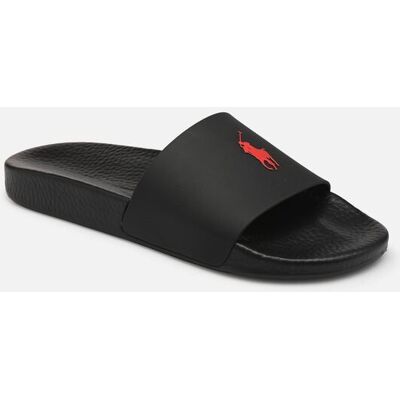 Sandales Polo Ralph Lauren Black Pony - Slides - Noir - Publicité Sandales Polo Ralph Lauren Black Pony - Slides - Noir - Publicité