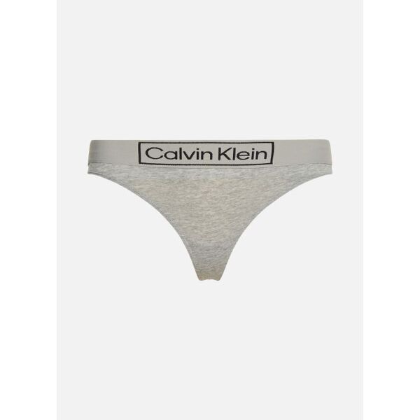 soldes Calvin Klein - Calvin Thong par Calvin Klein  - Gris - Size: L - Female